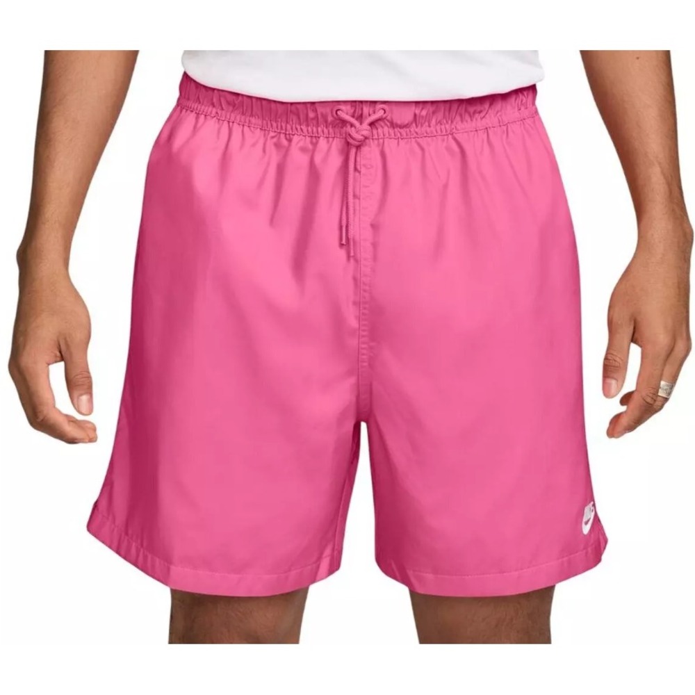 Nike Club Woven Flow Shorts Pink Mens Large FN3307 Above the Knee 6in Inseam